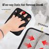 Pet Grooming Glove: Two-Way Static Hair Removal for Cats and Dogs