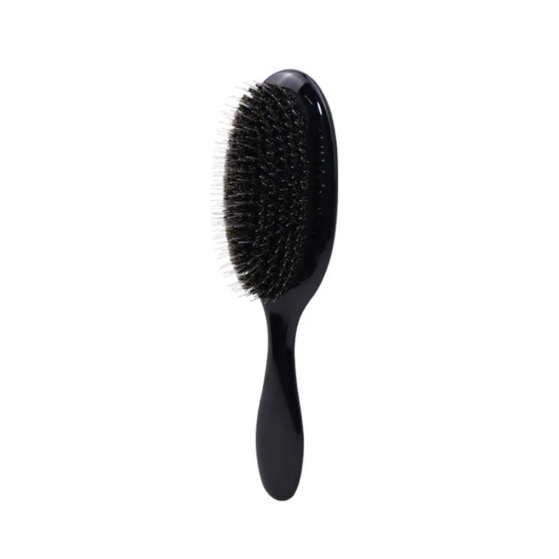 Salon Boar Bristle Hair Extension Brush Hairdressing Detangling Brush Combs Head Scalp Massager Brush Comb Anti Static Hair Comb