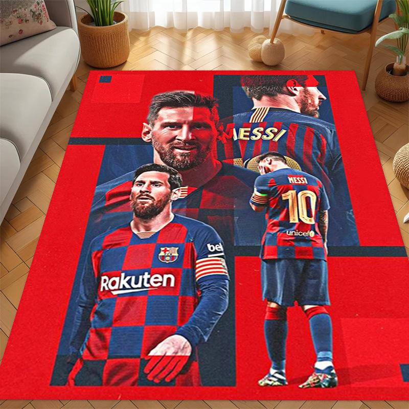 Ziel Messi: Triumph Rosa Teppich Fußmatte Druck Schutzpolster Kunst Badezimmerteppich