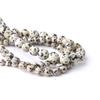Natürlicher Stein Dalmatiener Jaspis Runde Perlen 6 8 10 12MM Schwarze Punktsteine Perle Für Schmuckherstellung Zubehör Großhandel
