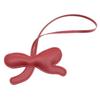Angora Rotes Leder Schleifen Lanyard Anhänger: Dreidimensionales Accessoire zur Dekoration von Kleidung und Taschen