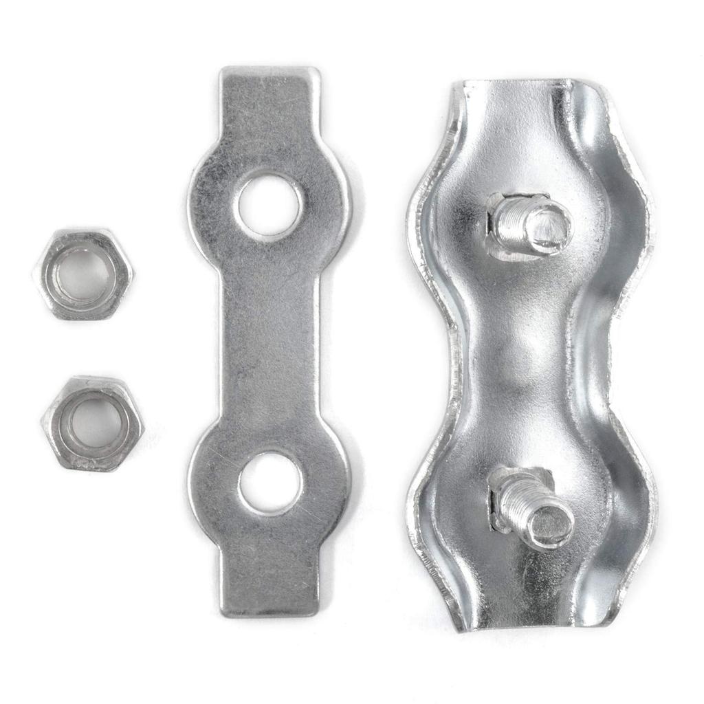 10 x SEILKLEMME DUPLEX 6mm verzinkt Drahtseilklemme Stahlseil Seil Draht Stahl Drahtseil