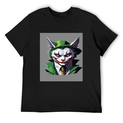 Joker The Cat T-Shirt New Edition Oversized Vintage Clothes Anime Shirts Men