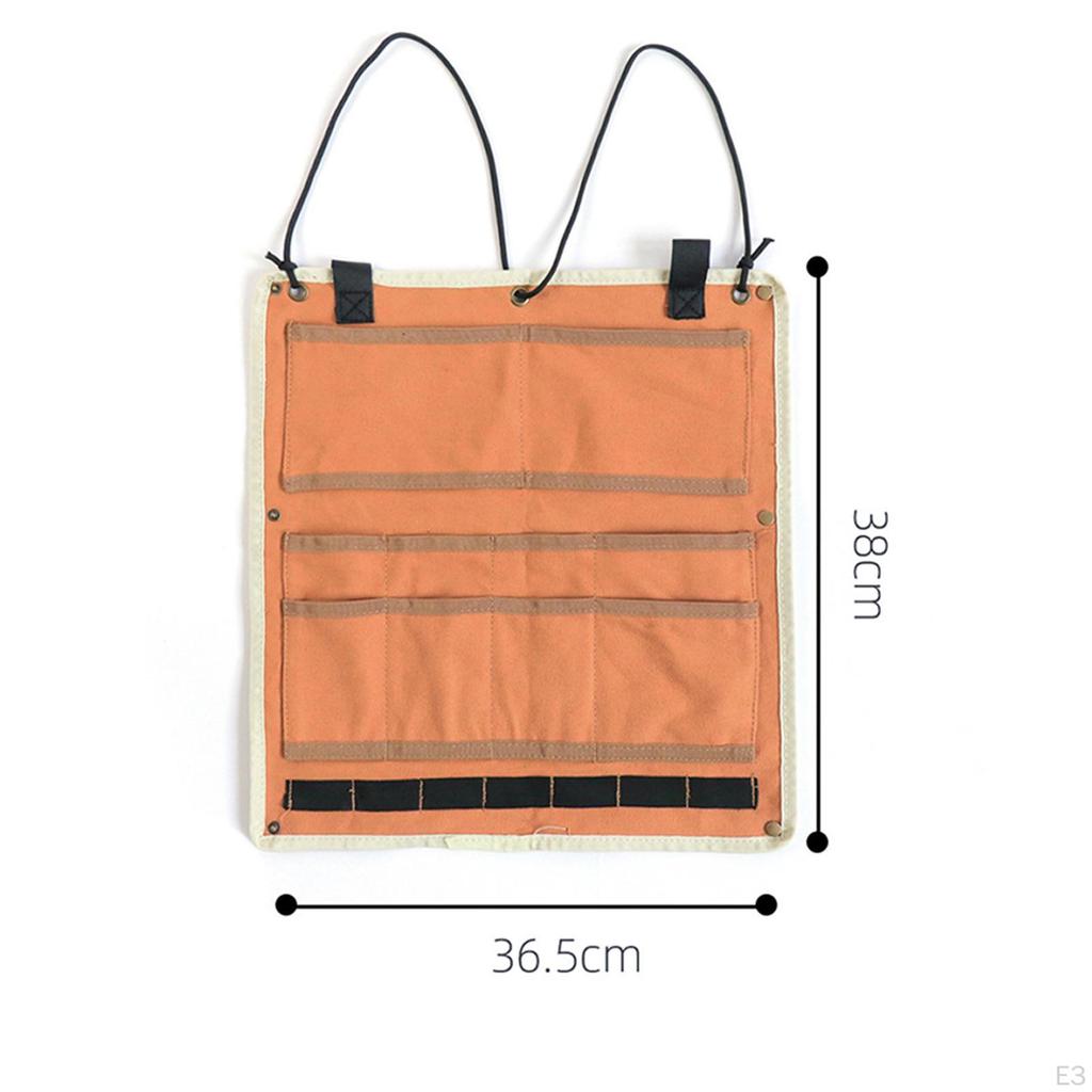 Camping Tableware Bag, Picnic Organizer Cutlery Flatware Organizers Hanging Storage