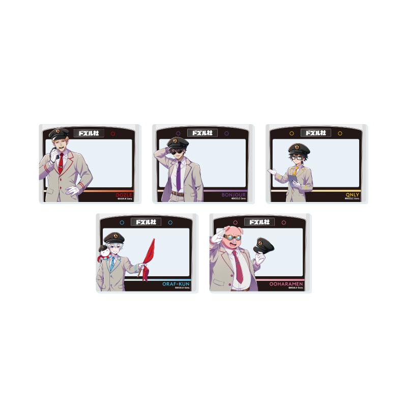 Dozle 01 Версия с персоналом станции. [Оригинальная иллюстрация] Полный набор акриловых карт (Коробка из 5 шт.)