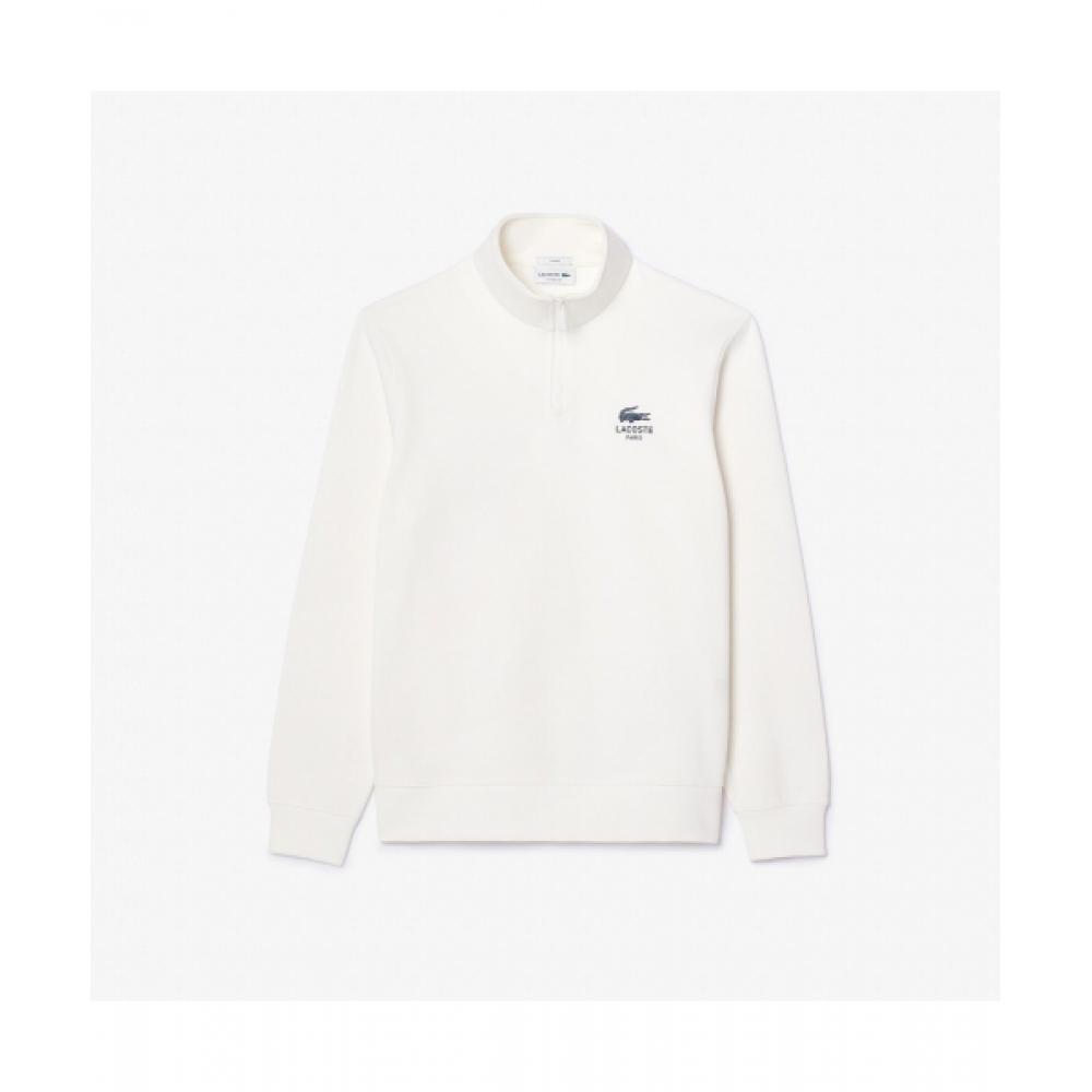 Lacoste Common Casual Half Zip Sweatshirt [off White]