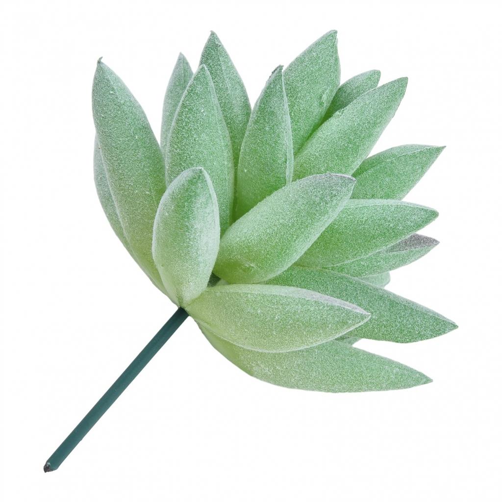Fleshy Simulated Succulent Flocking Home Plant Flower Head