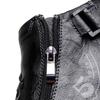 Men's Leather Side-Zip Martin Boots - Large Size, Spring/Autumn, Hand-Stitched, Outdoor Casual, Mid-Top Shoes