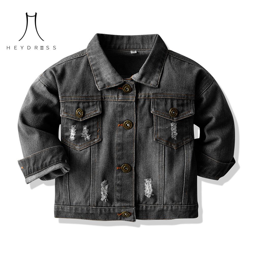Korean-style Multi-color Tie-dye Short Denim Clothing New Children Lassel Long-sleeved Denim Jacket