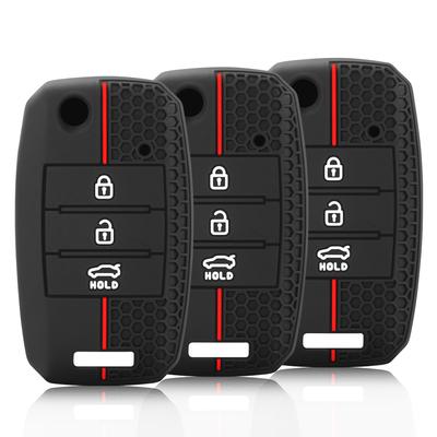 Silicone Car Key Case Cover Shell Fob for KIA RIO 3 K2 K3 K4 K5 Sportege Picanto Optima Soul Ceed Sorento Forte Stinger Cerato