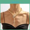 N9274 Exaggerated Snake Necklace Punk Hip-hop Style Jewelry With Micro-inlaid Glass Diamond