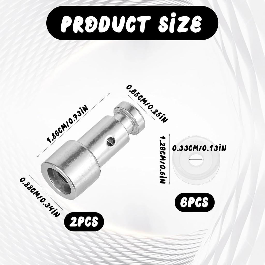 2 Pcs Universal Float Valve Seal for Pressure Cookers Replacement Parts with 6 Sealer Gasket tant Pressure Valve Power Pressures Cooker Accessories