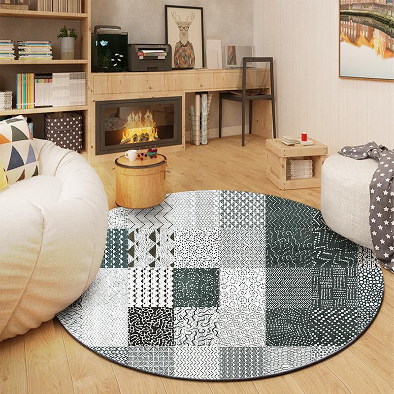 Nordic Abstract Carpet Simple Geometry Living Room Coffee Table Carpet Bedroom Bedside Carpet Chair Mat