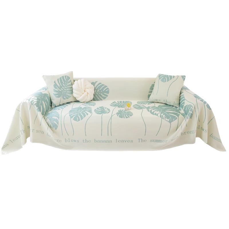 Summer Sofa Towel Full Cover Cloth Ins Style One-Piece Sofa Cushion Non-Stick Wool Summer Ice Silk Sofa Cover Towel