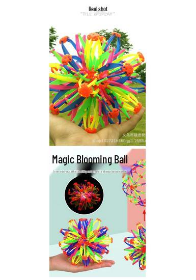 Magic Expanding Flower Ball: Elastic Retractable Toy for Kids - Encourages Learning & Parent-Child Interaction