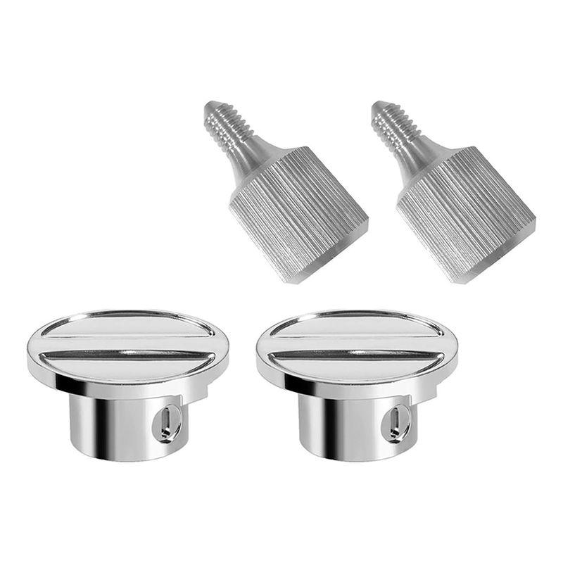

ABUL-2Set Stainless Steel Attachment Knob Thumb Screws Hub Screw Accessory For Stand Mixers Attachment Cap Hub срібний