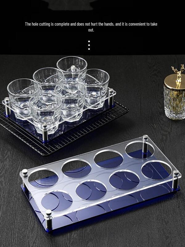 Shixun Acrylic 12-Hole Glass Holder