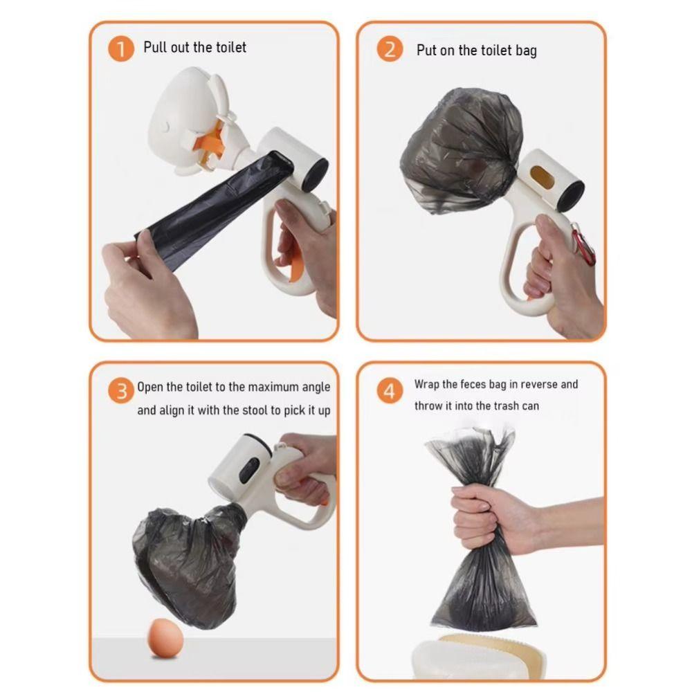 Leak-Proof Dog Poop Scooper Non-Slip Handle Poop Remover Easy Cleanup Dog Shit Picker  Easy Cleanup