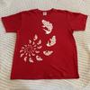 Vintage Koi Fish T Shirt Hiroshima Japan Travel Red Short Sleeve - Men’s Large