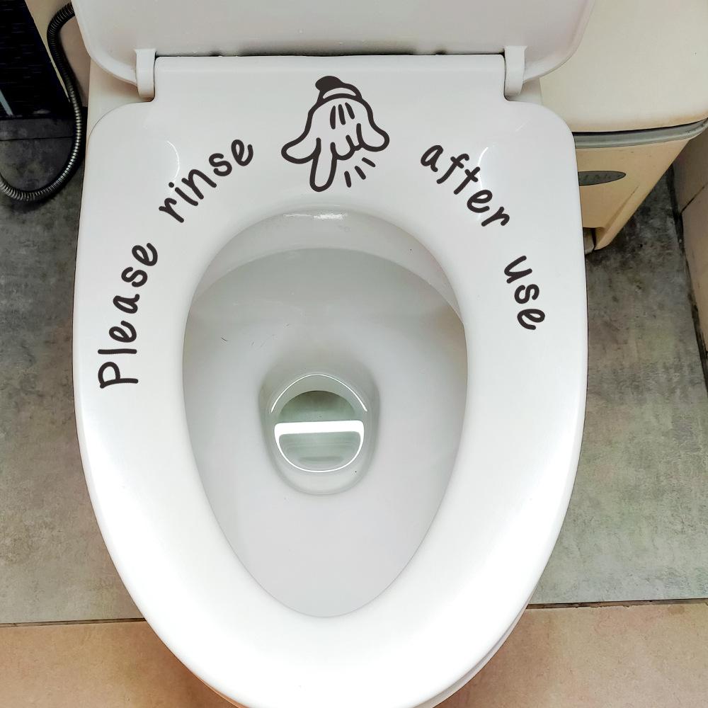 Kreative indikative Sprach- und Gestenaufkleber für dekorative Badezimmerwände