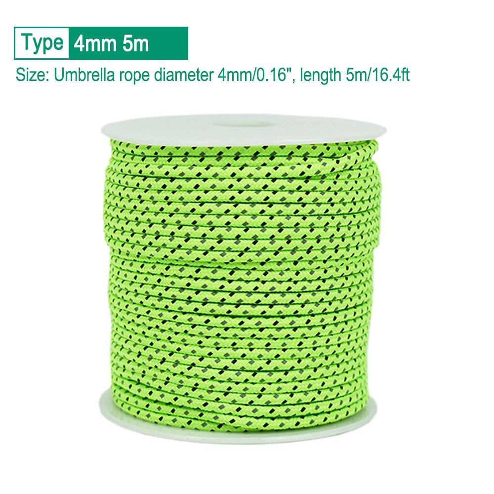 50M Multifunctional Outdoor Paracord Luminous Umbrella Rope Reflective Survival Rescue Umbrella Rope Camping Paracord Cord