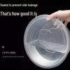 WS 2500ml Disposable Round Food Containers with Flat Lids (90 Sets)