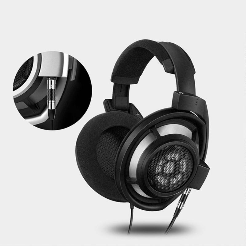 Hodetelefonpinne for HD800 HD800S HD820 D1000 Rhodiumbelagt Kobber Karbonfiber Lydplugg Kontakter Hodetelefoner Adapter