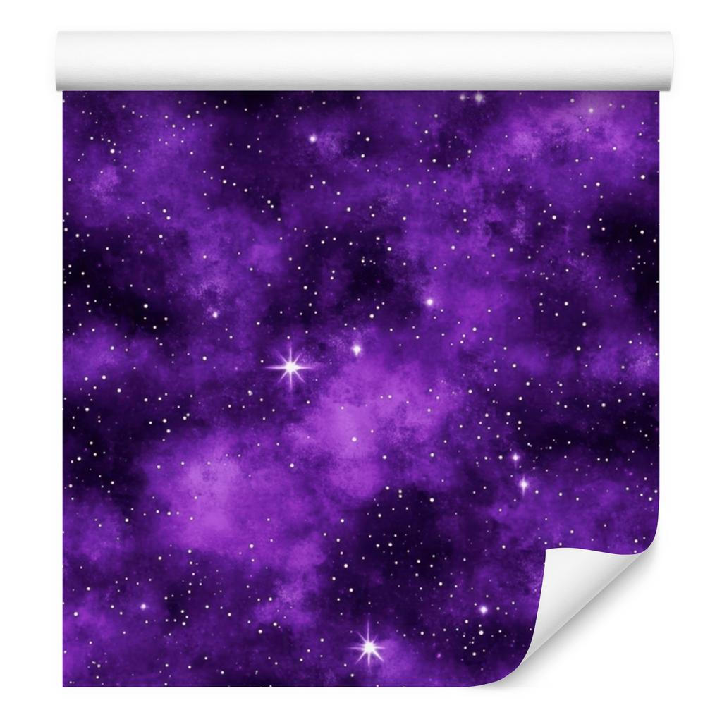 Watercolor Galaxy Violet Wallpaper, Fine Detail 50x1000
