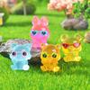 Sunglasses Animal Garden Glow-in-light Small Ornaments Cute Little Rabbit Bear Resin Accessories