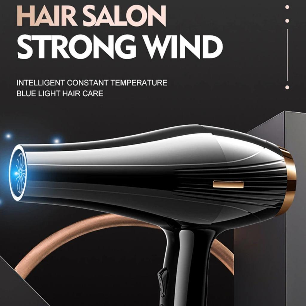 Professioneller Hochgeschwindigkeits-Haartrockner, Ionenföhn mit konstanter Temperatur & doppelter Kalt-/Heißluft, schnell trocknender Salon-Qualität für den Heimgebrauch, Haarstyler