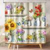 Funny Shower Curtains, Cool Dog Shower Curtain, Fun Pet Puppy Waterproof Shower Curtains with Hooks for Bathroom Decor, Dog