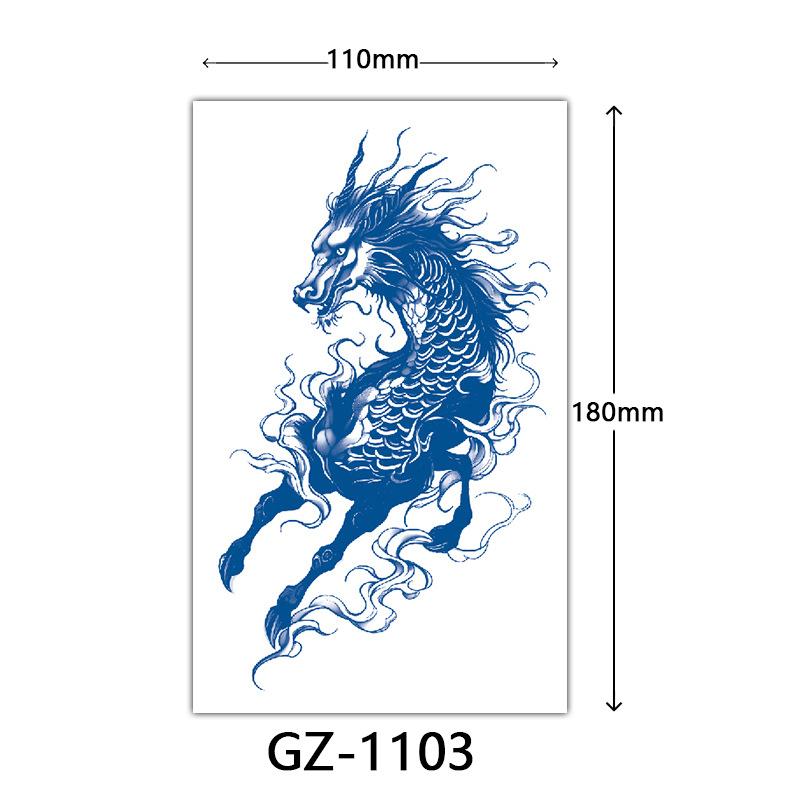 Juice Tattoo Stickers, Herbal Tattoo Stickers, Semi-Permanent English Letter Tattoo Stickers Tattoo