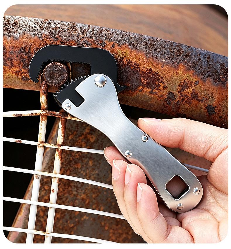 Xiaomi 2 In 1 Micro Stubby Wrench for Tight Spaces - Self Adjusting Pipe Vise Tool, Universal Adjustable Mini Spanner Repair Hand Tool