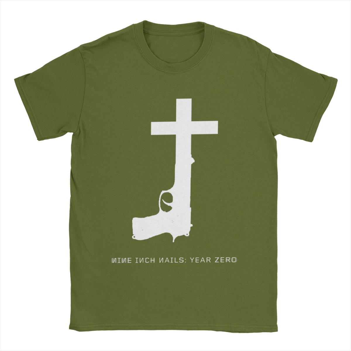 

Men T-Shirt Nine Inch Nails NIN Casual 100% Cotton Tees Short Sleeve T Shirts O Neck Clothes 4XL 5XL 4XL