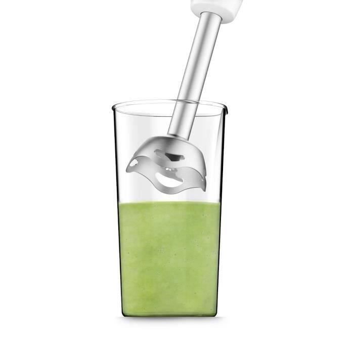 MOULINEX - Mixeur plongeant - 450W - EasyChef - blanc/gris - DD451110