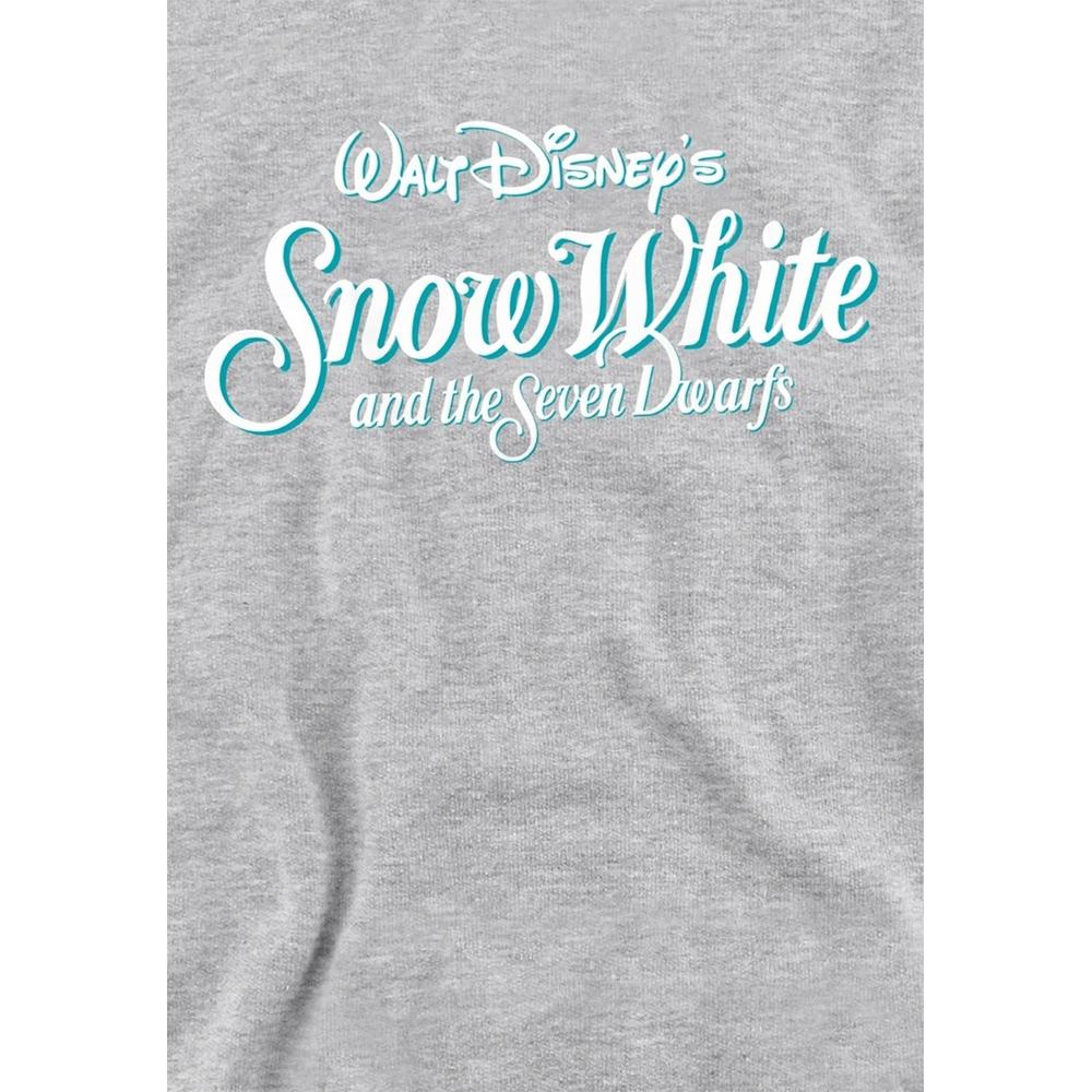 Snow White And The Seven Dwarfs Childrens/Kids Logo Heather Hoodie