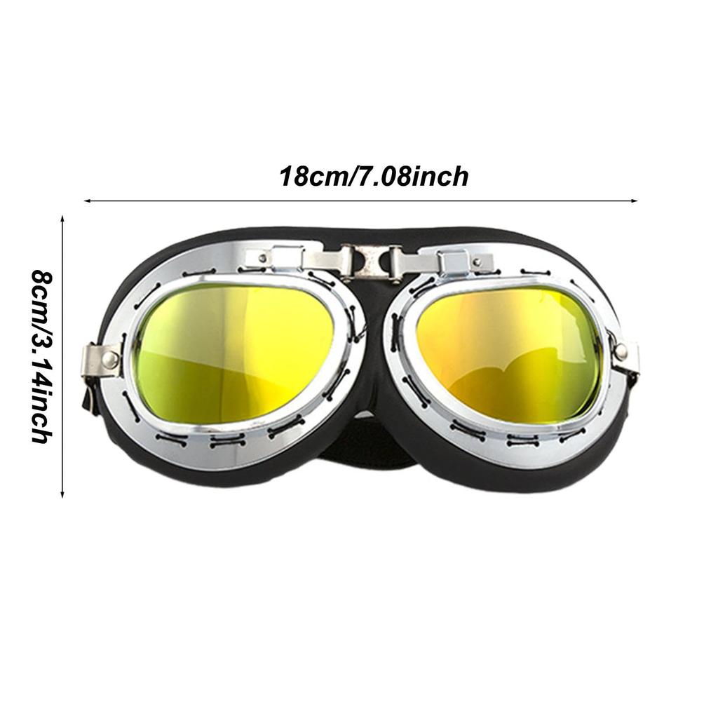 Riding Goggles - Windproof Motorcycle Riding Eyewear with Adjustable Strap | Dustproof Motorcycle Goggles