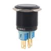 22mm 12V-24V Wasserdruckschalter Selbstverriegelnd Druckknopf Rot LED