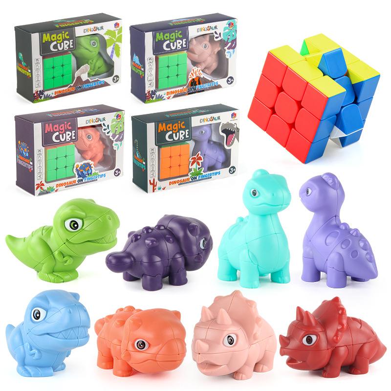 Supply Simulation Dinosaur Animal Rubik'S Cube Smooth Rotation Second-Order Special-Shaped Rubik'S Cube Children'S Science And Education Toys