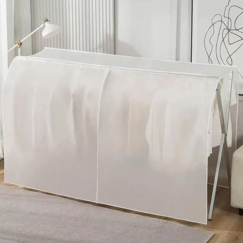 PEVA X-shaped Clothes Hanger Simple Dust Cover Cloth Home Bedroom Clothes Dust Cover Portable Rental House Clothing Dust Cover