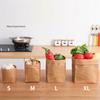 Degradable Pouch Reusable Reusable Kraft Bag Washable Storage Bag Kraft Paper Storage Bag For Grocery Storage Gifting