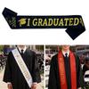 I Graduated Graduation Stole Sash Happy Graduation Graduation Gown Scarf Honor Stole  Graduation