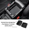 KUNGKIC For Subaru Forester 2025 2026 2027 LHD RHD Car Armrest Box Storage Tray Center Console Stowing Case With Silicone Mat