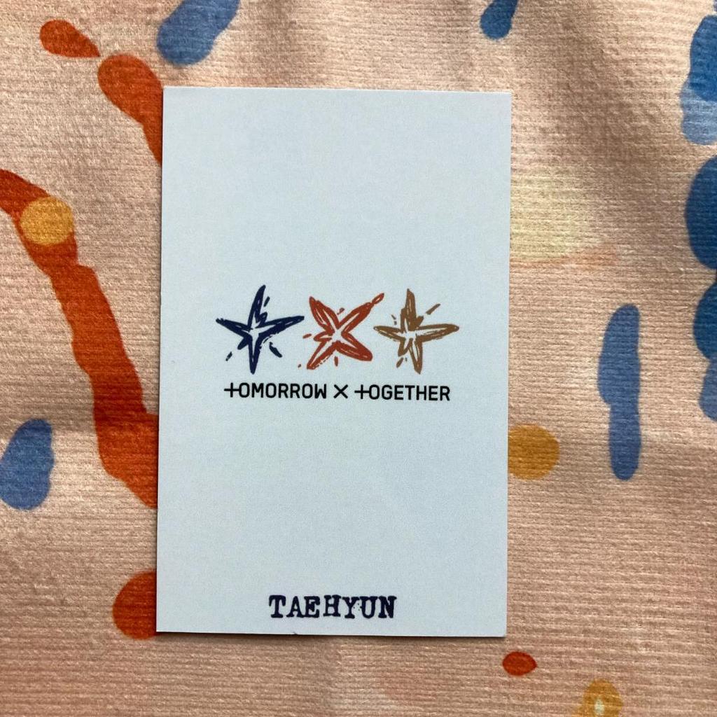 [USED] TXT tomorrow pre-recorded Taehyung TUBA trading card