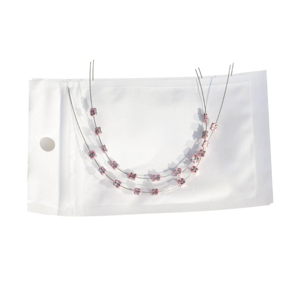 1 pereche Decorații dentare Legături de ligatură ortodontică cu fire metalice Dinți suport metalic