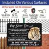 2D Flat, 1pc "My Dear Son" Aluminium Sign 8x12 Inch - Lion & Cub Design, Father To Son Love Quote, Gift for Son From Dad, Birthday & Graduation Wall