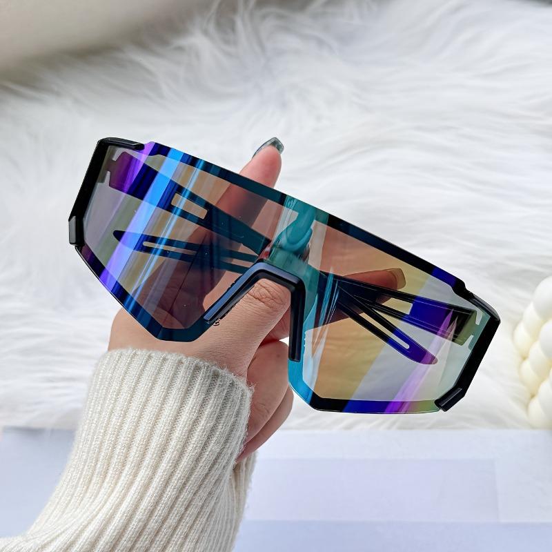 Stylish Unisex Large Frame Design Decorative Glasses with Vibrant Colors