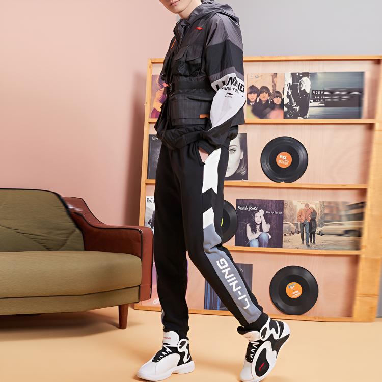 Li Ning Sports Fashion Collection Knitted Sweatpants Men's AKLQA47-6