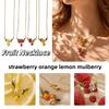 Stackable Fruit Necklace Lemons Collarbone Chain Fun Clavicle Chain  Gift
