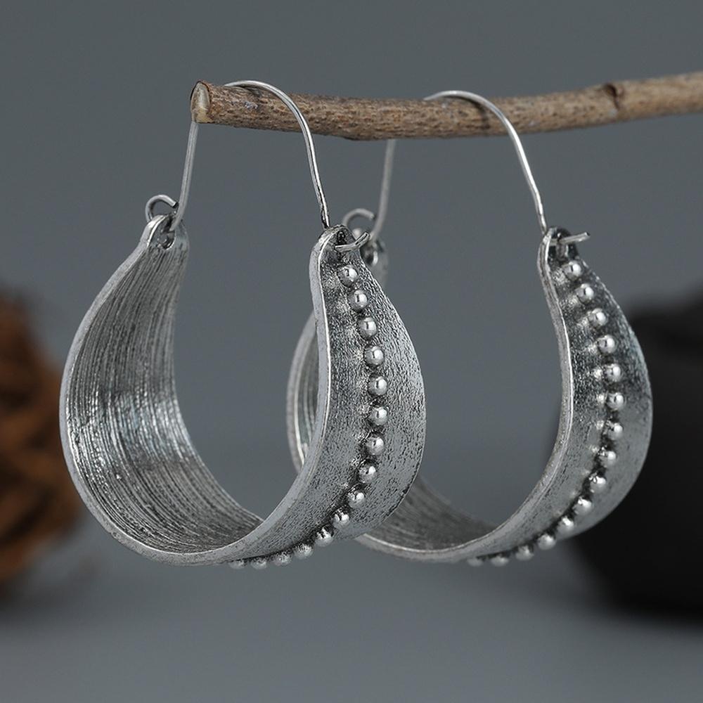 The Hottest women's Earrings With Exaggerated Broadband Plant Patterns hip-hop Punk women's Accessories Retro Jewelry